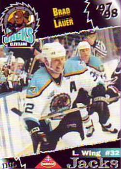 1997-98 Cleveland Lumberjacks (IHL) #17 Brad Lauer Front