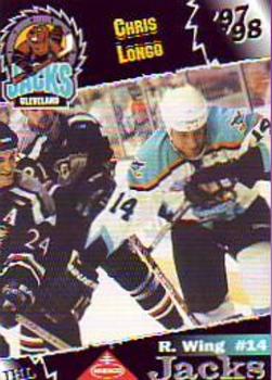 1997-98 Cleveland Lumberjacks (IHL) #18 Chris Longo Front