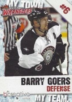 2011-12 bCreative Las Vegas Wranglers (ECHL) #NNO Barry Goers Front