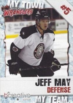2011-12 bCreative Las Vegas Wranglers (ECHL) #NNO Jeff May Front