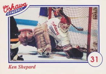 1991-92 Domino's/Coca-Cola Oshawa Generals (OHL) #5 Ken Shepard Front