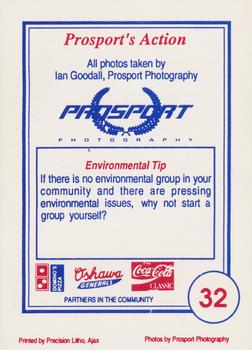 1991-92 Domino's/Coca-Cola Oshawa Generals (OHL) #32 Prosports Action Back
