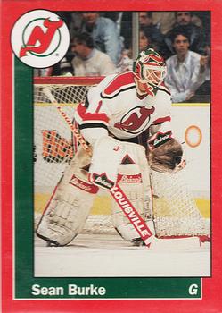 1990-91 Carretta New Jersey Devils #4 Sean Burke Front