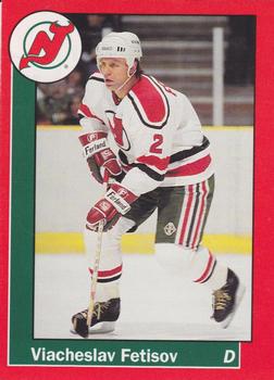 1990-91 Carretta New Jersey Devils #12 Viacheslav Fetisov Front