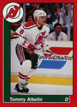 1990-91 Carretta New Jersey Devils #1 Tommy Albelin Front