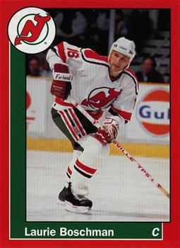 1990-91 Carretta New Jersey Devils #2 Laurie Boschman Front