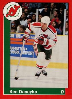 1990-91 Carretta New Jersey Devils #10 Ken Daneyko Front