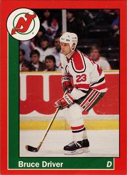1990-91 Carretta New Jersey Devils #11 Bruce Driver Front