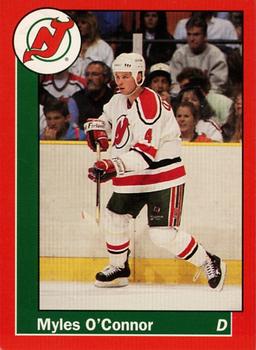 1990-91 Carretta New Jersey Devils #21 Myles O'Connor Front