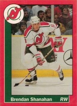 1990-91 Carretta New Jersey Devils #23 Brendan Shanahan Front