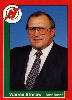 1990-91 Carretta New Jersey Devils #26 Warren Strelow Front
