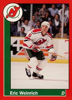 1990-91 Carretta New Jersey Devils #30 Eric Weinrich Front
