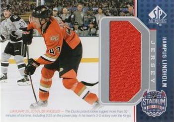 2014-15 SP Game Used - Stadium Series Materials Jerseys #SS-HL Hampus Lindholm Front
