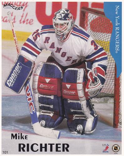 1996-97 Maggers - Test Proof #101 Mike Richter Front
