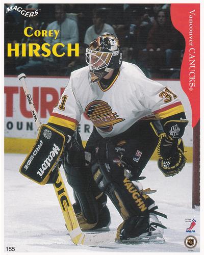 1996-97 Maggers - Test Proof #155 Corey Hirsch Front