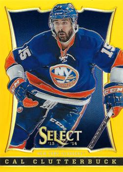 2013-14 Panini Rookie Anthology - 2013-14 Panini Select Update: Gold Prizm #419 Cal Clutterbuck Front