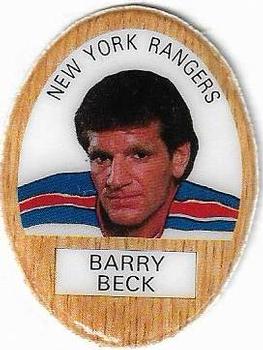 1983-84 Funmate NHL Puffy Stickers #NNO Barry Beck Front