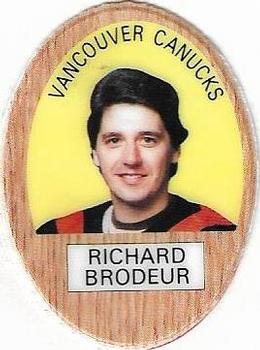 1983-84 Funmate NHL Puffy Stickers #NNO Richard Brodeur Front