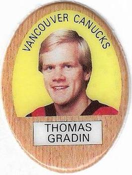 1983-84 Funmate NHL Puffy Stickers #NNO Thomas Gradin Front