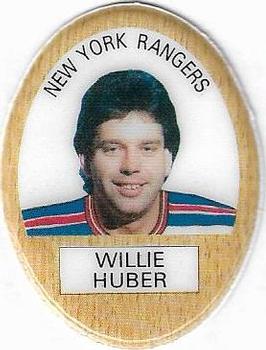 1983-84 Funmate NHL Puffy Stickers #NNO Willie Huber Front