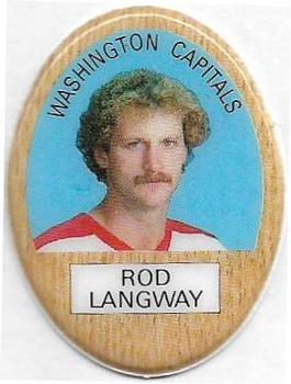 1983-84 Funmate NHL Puffy Stickers #NNO Rod Langway Front