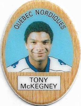 1983-84 Funmate NHL Puffy Stickers #NNO Tony McKegney Front