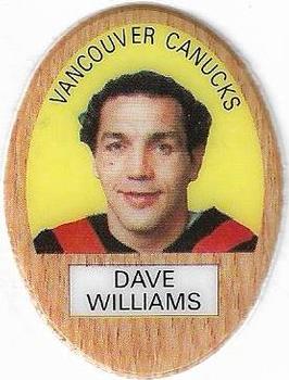 1983-84 Funmate NHL Puffy Stickers #NNO Dave Williams Front