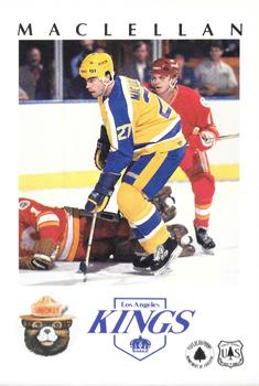 1984-85 Los Angeles Kings Smokey #11 Brian MacLellan Front