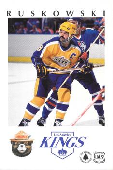 1984-85 Los Angeles Kings Smokey #14 Terry Ruskowski Front