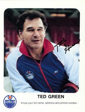 1986-87 Red Rooster Edmonton Oilers #NNO Ted Green  Front