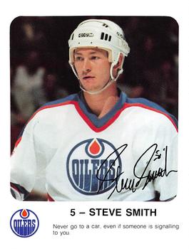 1986-87 Red Rooster Edmonton Oilers #NNO Steve Smith Front