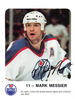 1986-87 Red Rooster Edmonton Oilers #NNO Mark Messier Front