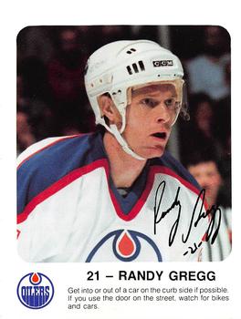 1986-87 Red Rooster Edmonton Oilers #NNO Randy Gregg Front