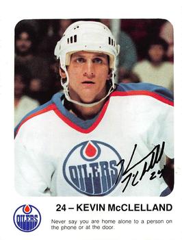 1986-87 Red Rooster Edmonton Oilers #NNO Kevin McClelland Front