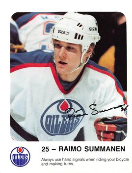 1986-87 Red Rooster Edmonton Oilers #NNO Raimo Summanen Front
