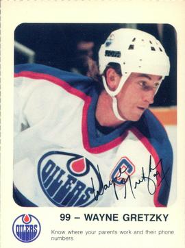 1986-87 Red Rooster Edmonton Oilers #NNO Wayne Gretzky Front