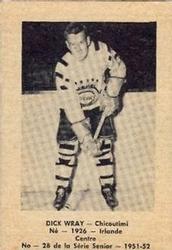 1951-52 Bedard & Donaldson (Laval Dairy) QSHL #28 Dick Wray Front