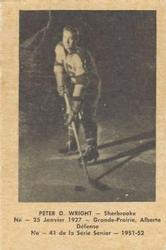 1951-52 Bedard & Donaldson (Laval Dairy) QSHL #41 Peter Wright Front