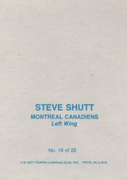 1977-78 Topps - Glossy Inserts (Square Corners) #19 Steve Shutt Back