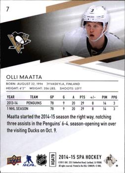 2014-15 SP Authentic #7 Olli Maatta Back