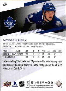 2014-15 SP Authentic #69 Morgan Rielly Back