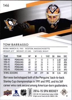 2014-15 SP Authentic #146 Tom Barrasso Back