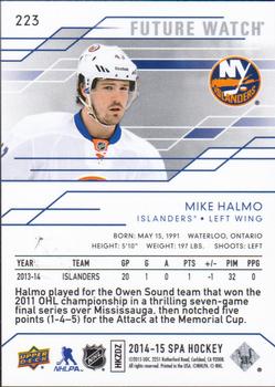 2014-15 SP Authentic #223 Mike Halmo Back