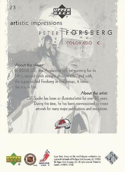 2002-03 Upper Deck Artistic Impressions - UD Promos #23 Peter Forsberg Back