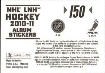2010-11 Panini Stickers #150 Nicklas Backstrom Back