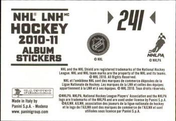 2010-11 Panini Stickers #241 Dustin Brown Back