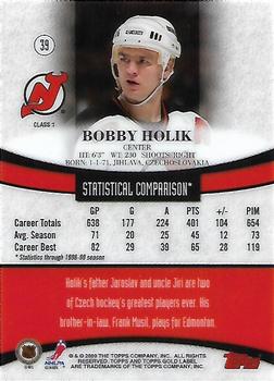 1999-00 Topps Gold Label #39 Bobby Holik  Back
