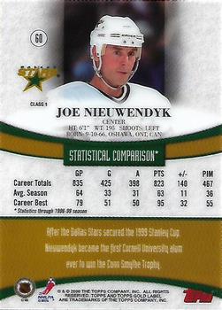 1999-00 Topps Gold Label #60 Joe Nieuwendyk  Back
