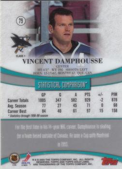 1999-00 Topps Gold Label #79 Vincent Damphousse  Back