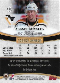 1999-00 Topps Gold Label #80 Alex Kovalev Back